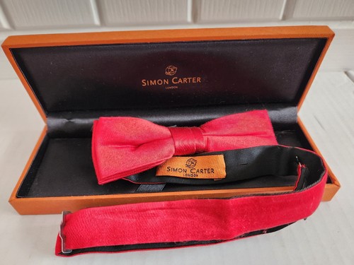 Simon Carter 100% Seide Fliege mit Geschenkbox in Top Zustand UVP 32£ - Bild 2 von 10