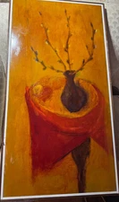 Alexander Zarick (1930 - 1983) "Still Life Scene" Oil Painting - Signed/Framed