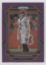 2022 Panini Prizm Purple Prizm 66/125 Evan McPherson #63 0ym4