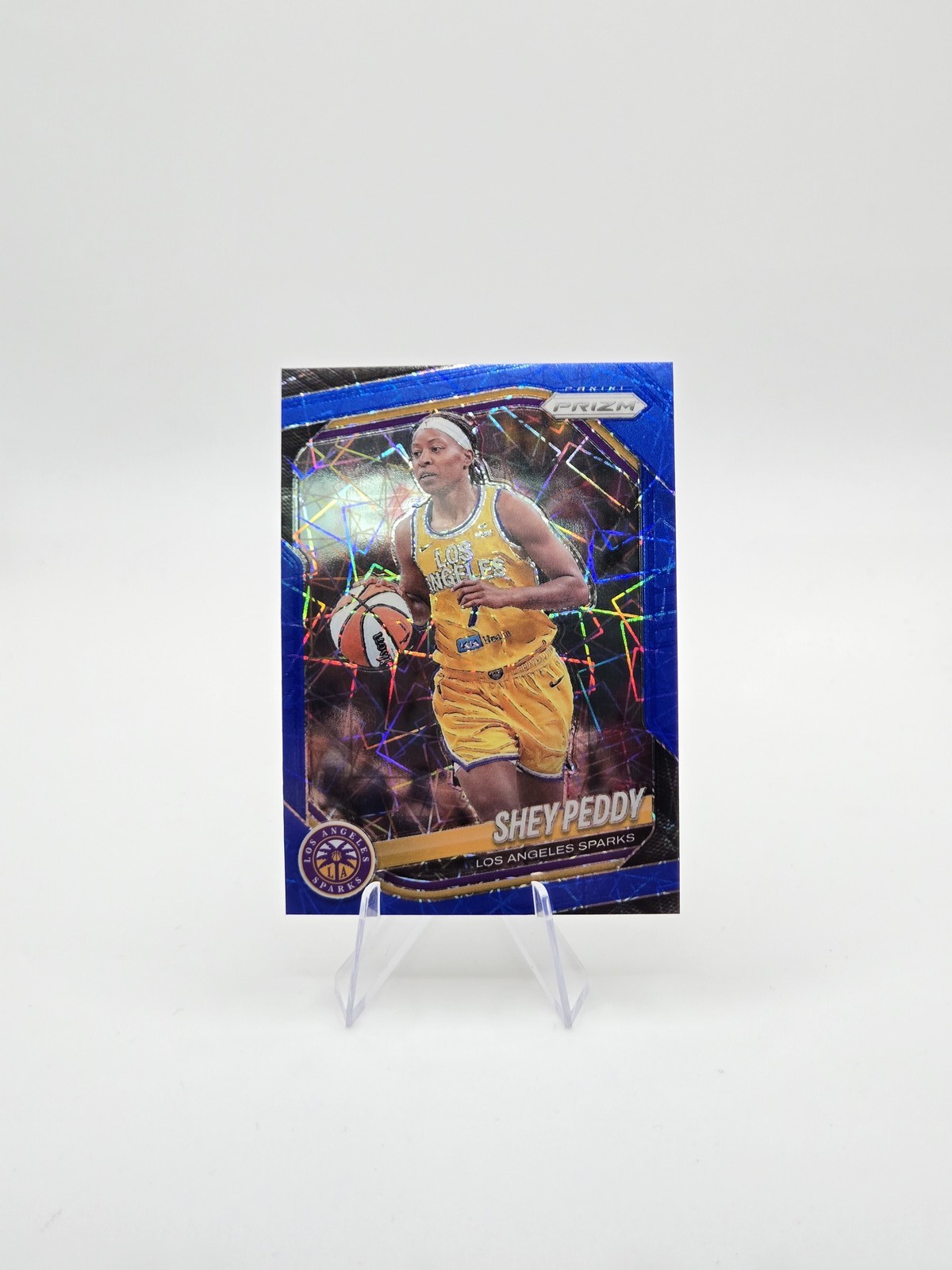 Shey Peddy 2025 Panini Prizm WNBA Blue Velocity Prizms SP #136