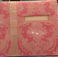 Anna Griffin Scrapbook Pink Damask Floral New Sealed READ 13.5X12.75"