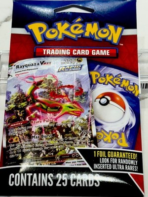 POKEMON TRADING CARD GAME 1 PACK 25 CARDS ONE FOIL GUARANTEE RANDOM INSERTS *NEW