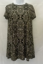 Show Me Your MuMu Mini Dress Abstract Floral Olive Green Size Small