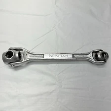 Vintage Newland Dog Bone Combination Wrench Multi Tool Metric Drop Forged Japan