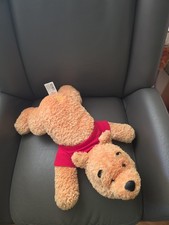 Disney Store Laying Winnie The Pooh Plush Stuffed Nice Condition Flat 15"
