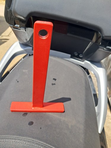 Antifurto Blocca Ruota Per Vespa E Beverly Ferro Pieno Pittura A Fuoco - Afbeelding 3 van 5