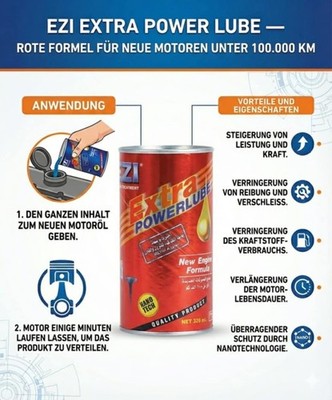 EZI EXTRA POWER LUBE NEW ENGINE FORMULA BIS ZU 100,000 KM