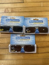 Solar Shield Polarized Clip On Full Frame Sunglasses NEW  Price 4 One Pair 