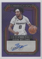 2023 Panini Obsidian Electric Etch Purple Flood 40/49 Ziaire Williams Auto ib6