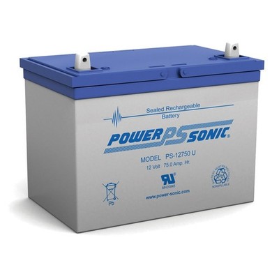 Power-Sonic PS-12750-PS-12750U 12 Volt 75 AmpH SLA Battery 12v