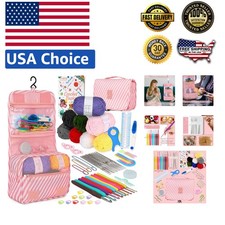 All-in-One 63 Piece Crochet Kit with Instruction Book - Perfect for Beginners