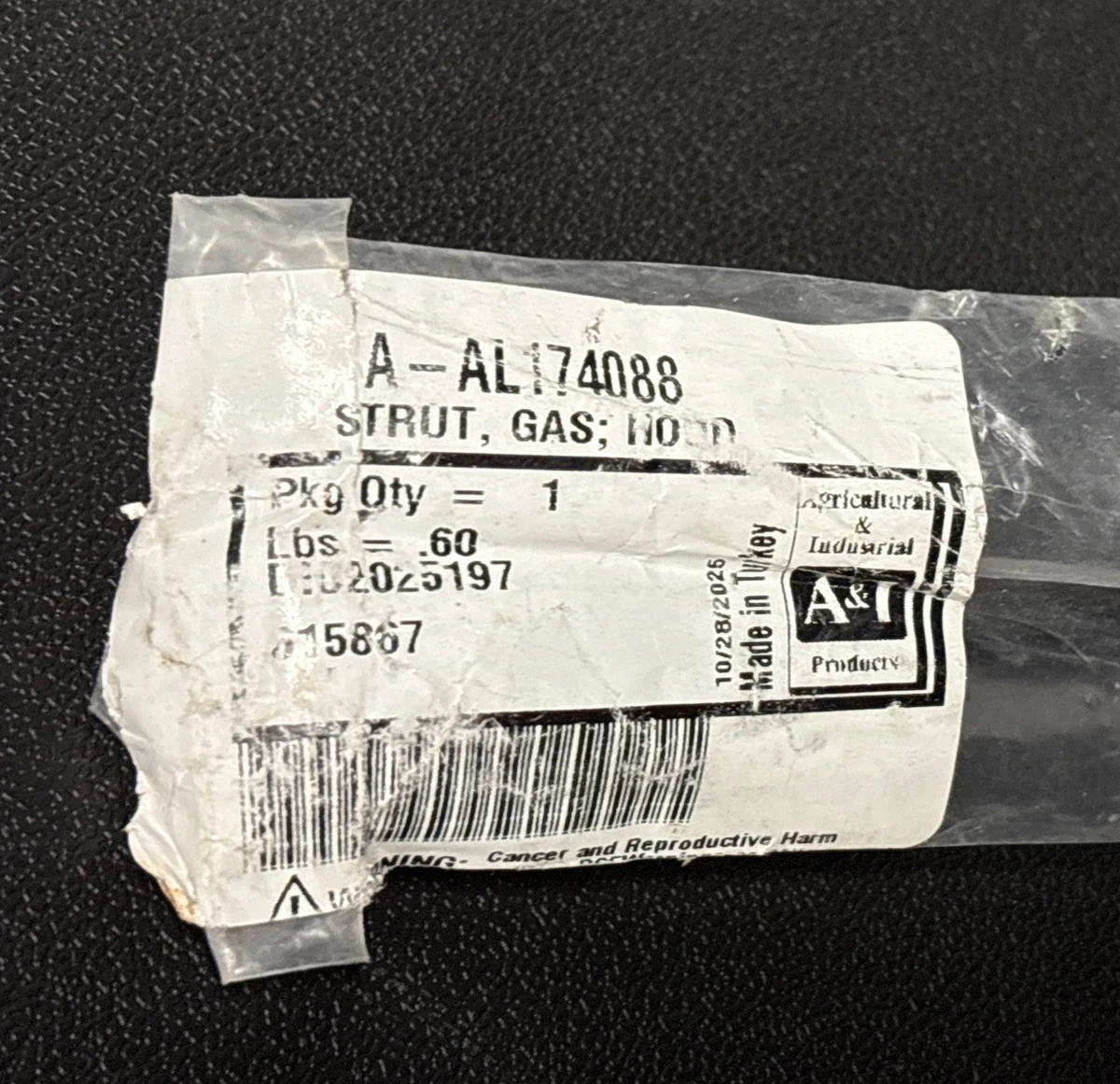 AL174088 Gas Strut fits John Deere 6110J 6115D 6125D 6125E - Replaces A-AL174088 photo 3