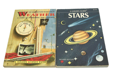 Stars AND Weather Golden Guide LOT Constellations Planets Solar Clouds Storms
