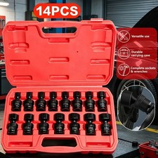 14pcs 38 Drive Shallow Universal Impact Socket Set 6-point Swivel Socket Set 14pcs 38 Drive Shallow Universal Impact Socket Set 6-point Swivel Socket Set