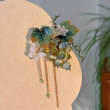 Cute grape hair clip, women hairpin, Hanfu hair clip, Chinese hair accessory
