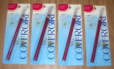 COVERGIRL Wet Slicks Precision Lip Gloss Pencil Mauve Blossom 4 Pc Lot NOS