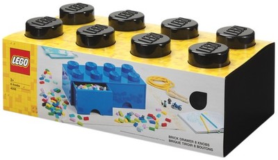 LEGO Schubladenbox STORAGE BRICK DRAWER 8 2 Schübe schwarz