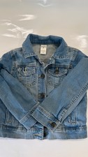 Carter's Unisex Kids Denim Basic Jacket Blue Button Front Long Sleeve Size 4