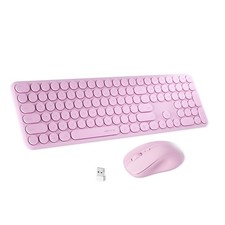x UBOTIE Wireless Keyboard and Mouse Combo with 110 Round Keycaps Power Switc...