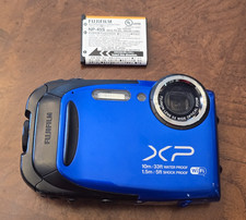 Fujifilm FinePix XP70 Digital Camera 16.4MP Waterproof  Blue  No Charger