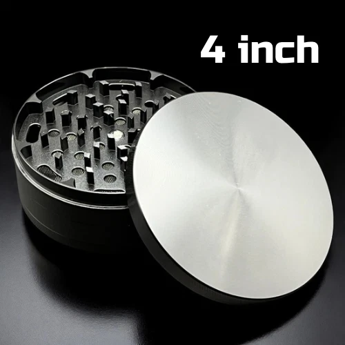 Extra Large Grinder 4 inch XL Herb & Spice, Tobacco Crusher 4 piece (Black)
Opens in a new window or