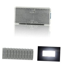 Reflector Self Adhesive Rectangle 94X44mm Safety Waterproof Stick 10pcs White