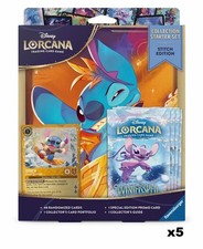 Disney Lorcana Winterspell Collection Starter Set Stitch Edition Sealed Lot Of 5