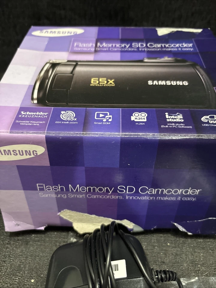 Samsung SMX-F50SN/XAA Flash Media Camcorder Tested/Works New In Damaged Box - Image 3 of 4