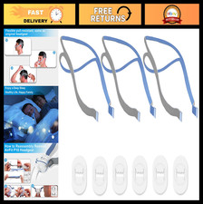 Replacement Headgear for P10 Nasal Pillow Mask - 3 Elastic Straps  Clips Set