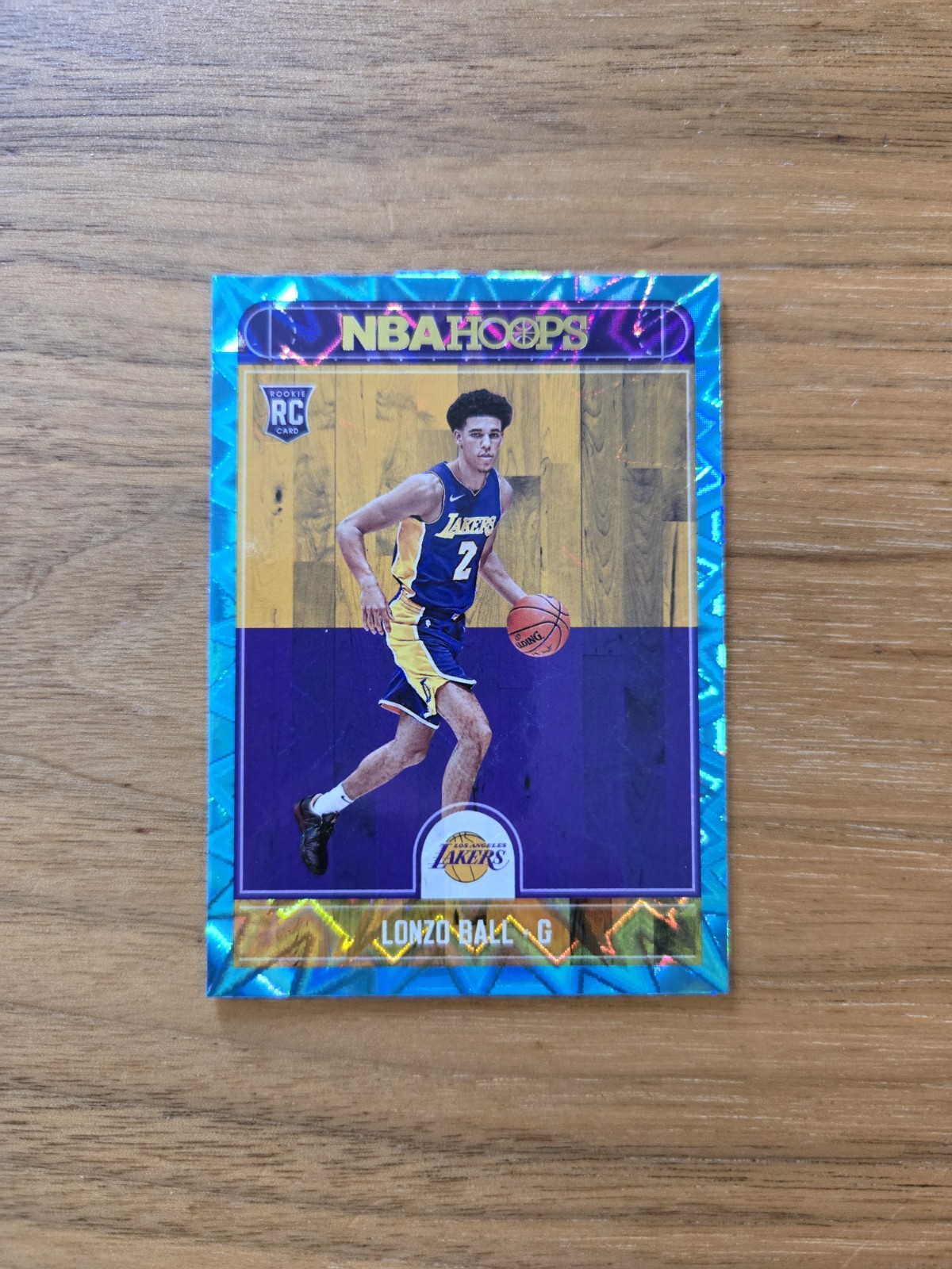 2017-18 Panini NBA Hoops - Lonzo Ball #252 Teal Explosion (RC)