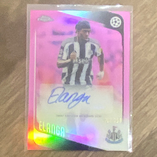 Topps Chrome UEFA Club Competitions 2025/26 Anthony Elanga CA-AE Auto Newcastle