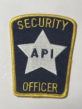 API Star Logo Security Officer Patch 4” J3
