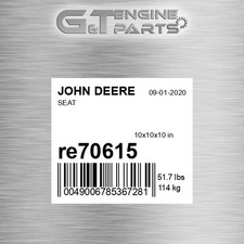 Re70615 Seat Fits John Deere (surplus Open Box)
