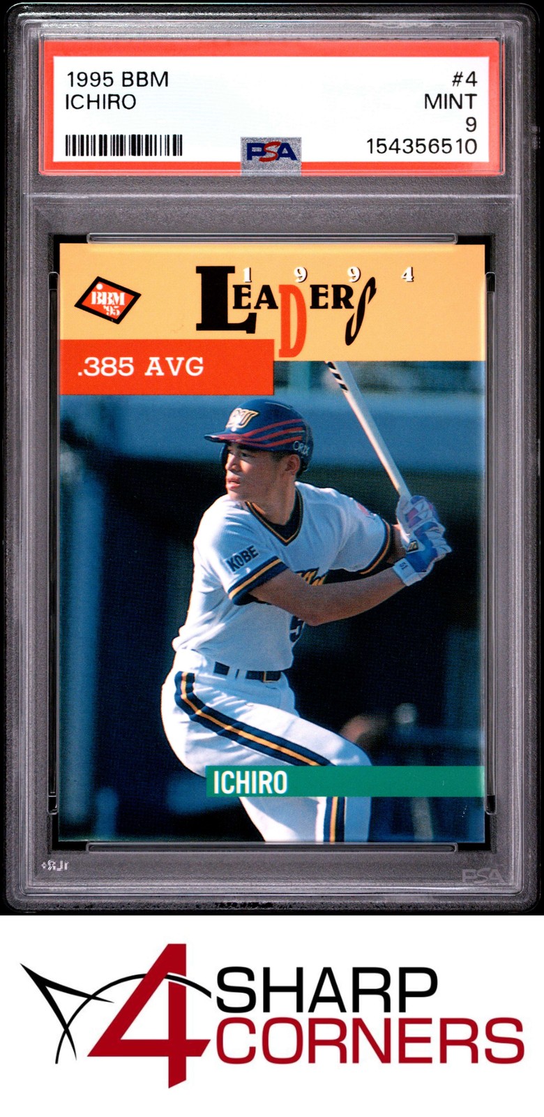 1995 BBM #4 ICHIRO SUZUKI HOF PSA 9