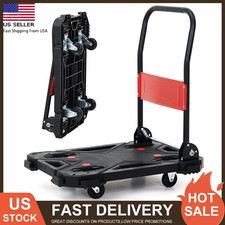 Dolly Cart Hand Truck Folding Heavy Duty Moving Capacity Wheels Trolley 330 lbs