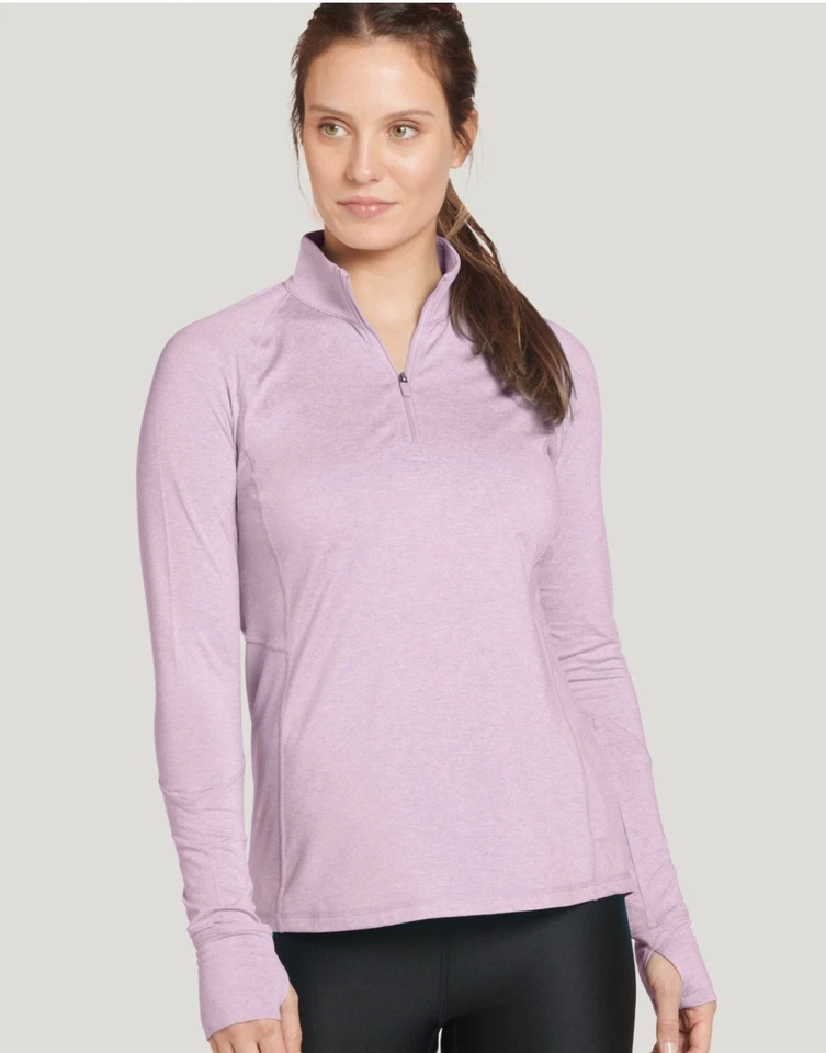 Nuevo con etiquetas Top Jockey para mujer EVERACTIVE rendimiento elástico 1/2 cremallera absorbente de humedad Foto 4 de 4