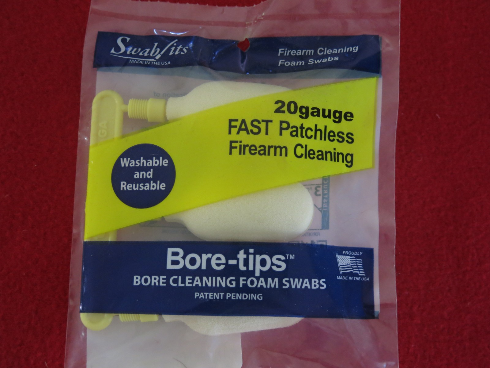 (Single Bag) 20 Gauge Barrel Cleaning Bore-tips® by Swab-its® Barrel Cleaning