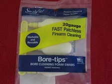 (Single Bag) 20 Gauge Barrel Cleaning Bore-tips® by Swab-its® Barrel Cleaning