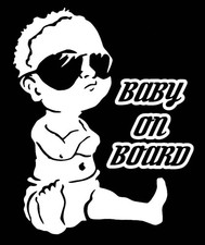 Baby On Board Die Cut Vinyl Decal
