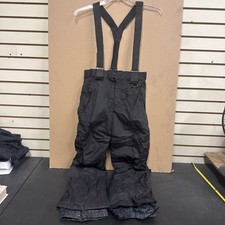 Sport Essentials Snow Pants Youth 16 Black Insulated Bib Winter Ski Snowboard