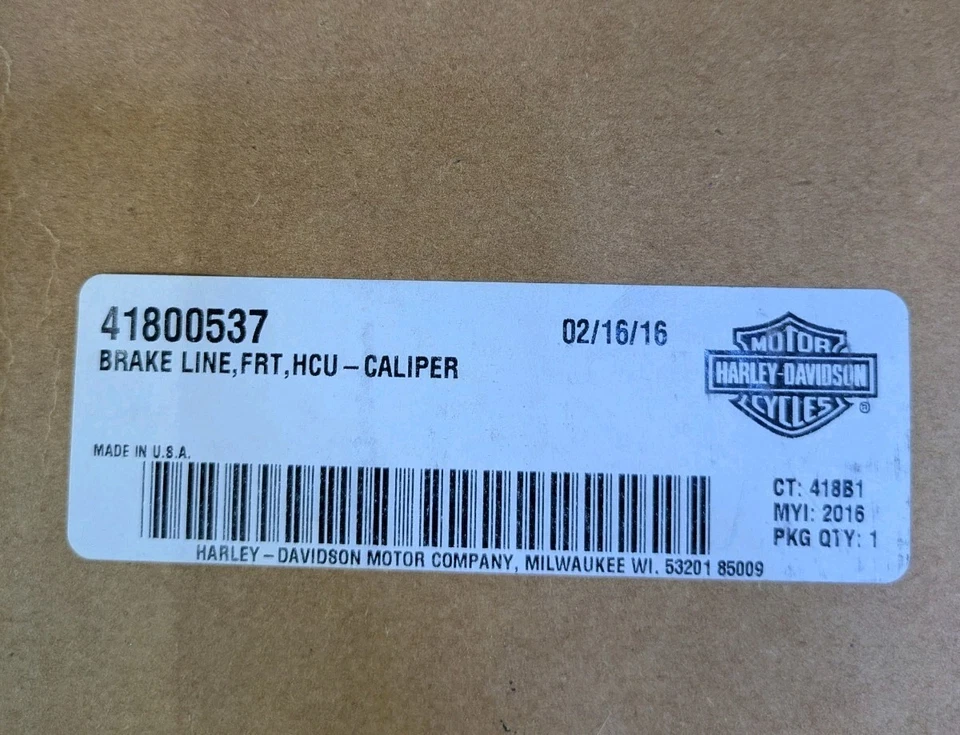 Комплект подлинных передних тормозных магистралей Harley-Davidson 2016-2017 CVO Pro Street Breakout - Изображение 2 из 4