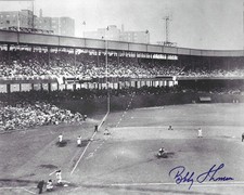 Deceased New York Giants Hero Bobby Thomson Autographed 51 Playoff HR 8x10 W/COA