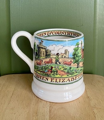 SELTENE Emma Bridgewater Queen Elizabeth The Second & Countrywomen halbes Pint Becher