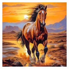 PFFNGPEN Diamond Painting Kits for Adults, 5D DIY Horse Diamond Art Kits for Beg