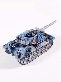 Micro Machines M60A3 MBT Tank -VGC- Black Blue Gray Terror Skull Military