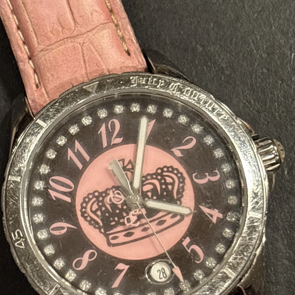 Reloj R88 Juicy Couture Mujer Tono Plateado Sin Probar Para Piezas Reparación Restauración* Foto 3 de 4