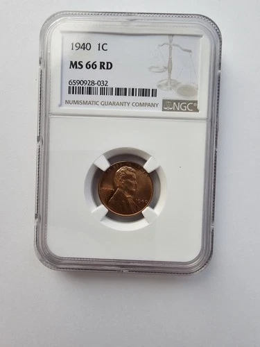 1940 P MS66 LINCOLN WHEAT PENNY/CENT GRADED NGC 1C S MINT COPPER COIN