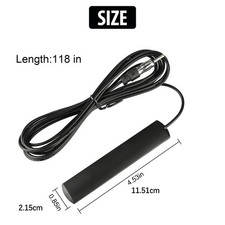 Hidden Design Car Radio FM AM Antenna Amplifier Patch Aerial For Vehicle Truck B