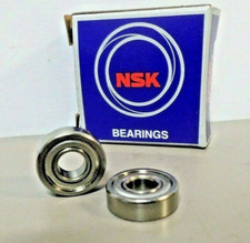Lot of 2 - NSK R4B ZZ Double Shielded C3 Deep Groove Ball Bearings 1/4" Bore