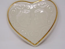 LENOX Heart Shaped Jewelry/Trinket Box "Romeo & Juliet" - USA